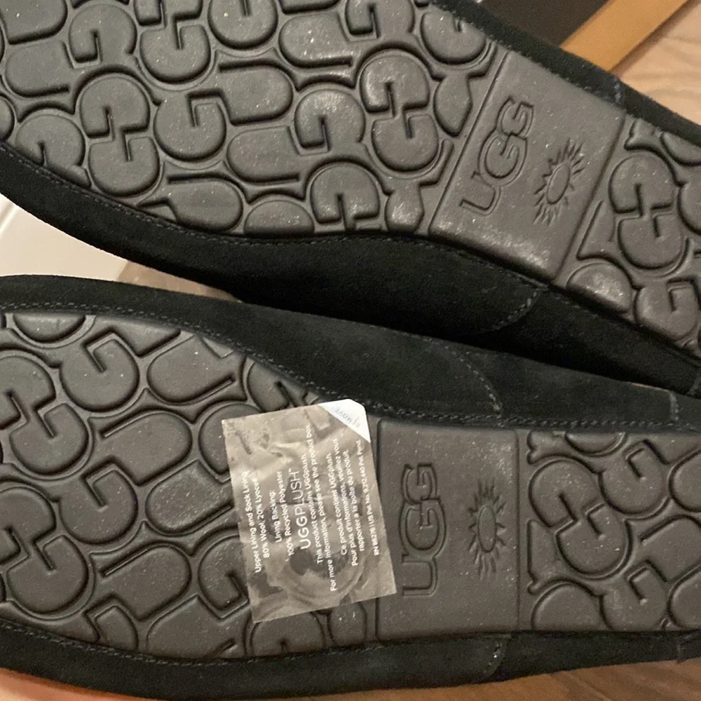 UGG Black Suede Men's Slip-On Loafers